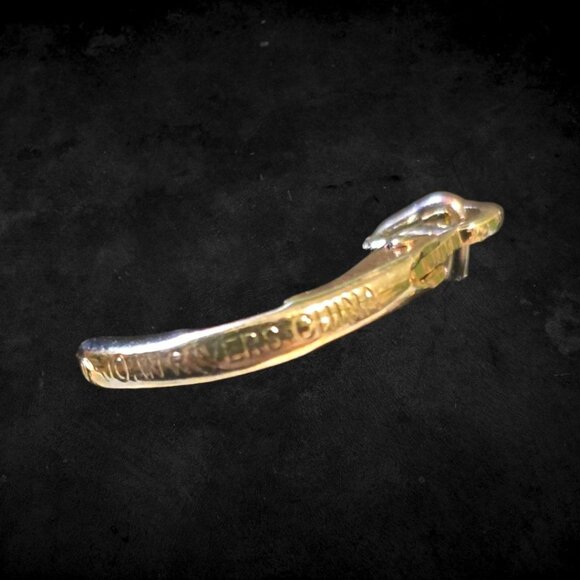 Vintage Joan Crawford Classic Collection Prism Pear Shaped Earrings, 1.5" Long - Picture 4 of 7